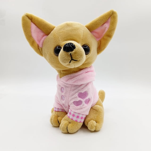 Peluche con forma de perro de peluche HOKESS Chihuahua, 20 cm