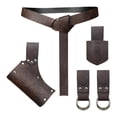 thumbnail image 1 of Conjunto de cinturón de caballero medieval, accesorios de disfraz para fiesta, para adultos, actuaciones escénicas Estilo B, 1 of 10