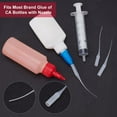 thumbnail image 6 of 100pcs Glue Tips 100pcs Plastic Glue Micro-Tips Glue Extender White Precision Applicator for Bottle Model Boats Guitar Fret Slots Hobby Projects Dispensing DIY s, 6 of 8