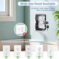 thumbnail image 2 of Child Proof Outlet Lock Box with 2 Durable Keys - Heavy Duty Safety Cover for Baby Proofing, Tool-Free Installation, More Space for Large Plugs Universal Fit Socket Protector (2 Pack, Black), 2 of 6