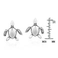 thumbnail image 4 of Resilient Marine Turtles .925 Sterling Silver Stud Earrings, 4 of 5