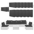 thumbnail image 2 of Cushion Covers for 7 Pcs (6-Seaters) Wicker Rattan Sectional Sofa, 14Pack Cushion Slipcovers Set Seat and Back,Outdoor Cushion Slipcover with Zipper, (Only Cover) Grey,, 2 of 9