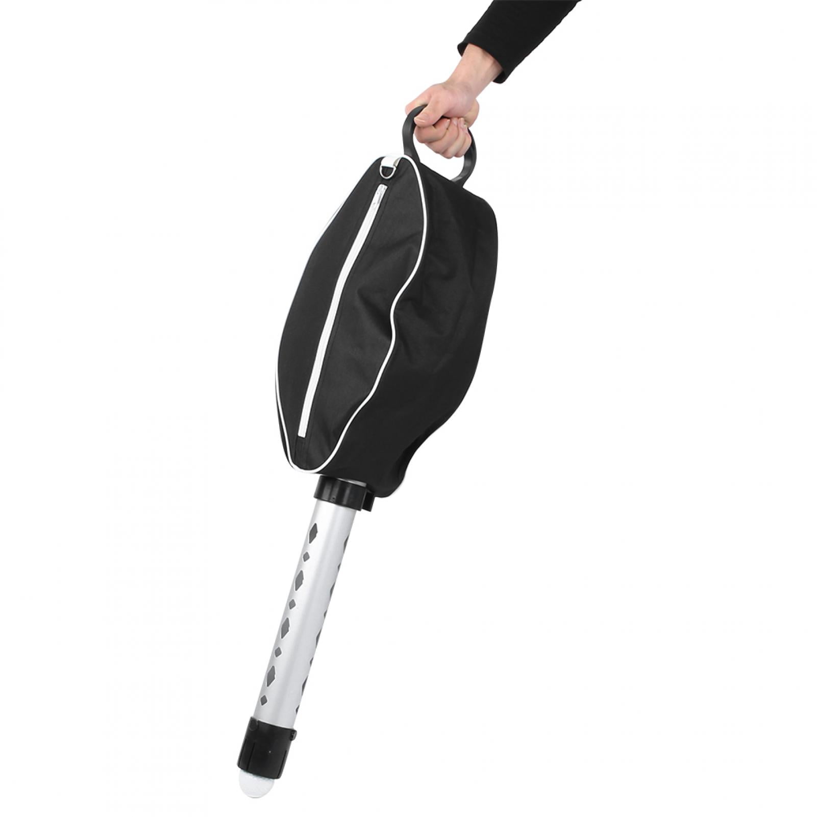 Fugacal Golf Shag Bag,Telescopic Aluminium Tube Golf Ball Shag Bag Retriever Pick Up 80 Balls Holder Collector For Outdoor Sports Supplies,Golf Ball Retriever