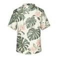 thumbnail image 3 of Yiaimeir ‌Tropical Buttonless Beach T-shirt Hollow Knit Breathable Summer Wear‌, 3 of 4