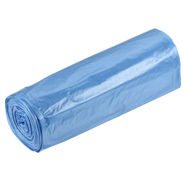 Uxcell 19.69 x 23.62 pulgadas 4-6 galones bolsas de basura pequeñas forros de cesto de basura azul 20 cuentas por rollo