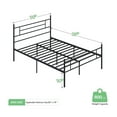 Novilla 14 inch King Bed Frame with Headboard Metal Platform Bedframe