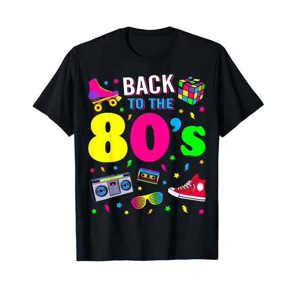 Back To 80's 1980s Vintage Retro Eighties Costume Party Gift T-Shirt