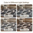 thumbnail image 7 of ODIKA 3'x5' Washable Throw Rug Stain Resistant, Low Profile, Non-Slip Monochrome Geometric Abstract Art Design Elegant Interplay of Shapes and Shadows for Modern for Entryway, Kitchen, Mudroom, 7 of 7