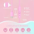 thumbnail image 4 of QearFun Kids Cat Ear Headphones with USB C for Girls with Microphone, 85/94dB Safe Volume Limiter, Tangle-Free Cord, Share Port, Foldable Sparkly Wired Headset for School, Travel, Tablet,Pink, 4 of 6