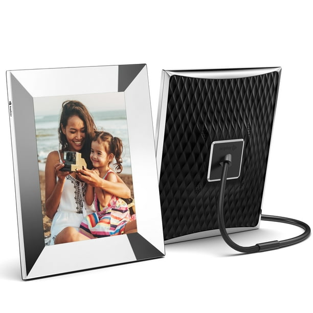 Nixplay 9.7" LCD WiFi Digital Photo Frame Silver