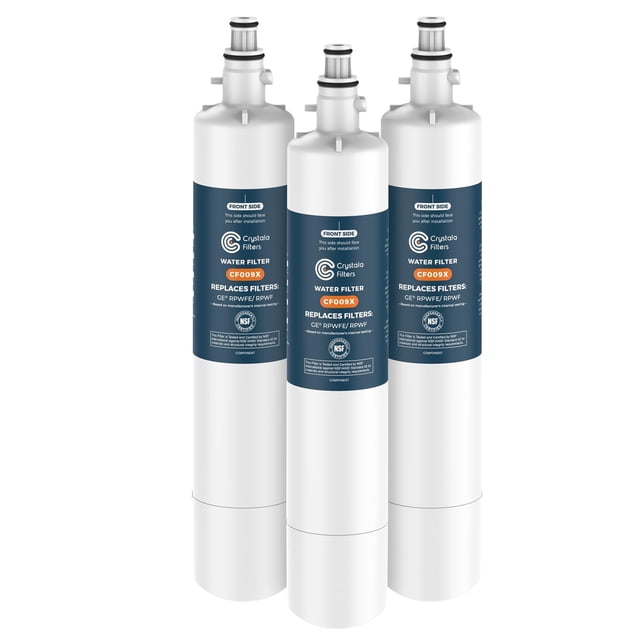 Filtro de agua Crystala compatible con RPWFE y RPWF, paquete de 3