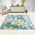 thumbnail image 3 of Coolnut Floral Lily Flowers 80 x 58 inches Lightweight Soft Area Rug Mat Indoor Floor Rugs Home Decoration for Kids Room Living Room, 3 of 6