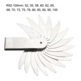 thumbnail image 2 of Unique Bargains Radius Gauge Set 52-100mm 16 Plates Machinist Tools Stainless Steel  Silver Tone, 2 of 4