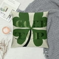 thumbnail image 2 of Leisuo St. Patrick's Day Green Clover, Four-Leaf Clover Pillowcase Home Bedroom Living Room Sofa Pillowcase Decoration, 2 of 5