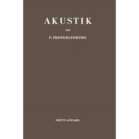 Einführung in Die Akustik, (Paperback)