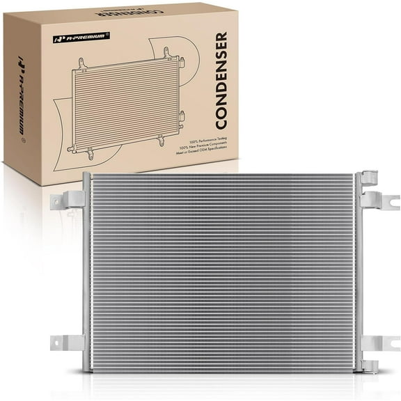 A-Premium Air Conditioning A/C Condenser Compatible with Kenworth T370 2009, T400 2012, T660 W900 2008-2013 & Peterbilt 320 2011-2013