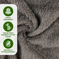 thumbnail image 5 of Superior Rayon from Bamboo Soft Modern Bath Towel Set of 3 , Charcoal, 5 of 13