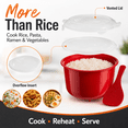 thumbnail image 6 of Microwave Rice Steamer Cooker  2.6L Red - Fast, Efficient, and Easy Rice Cooking Solution for Busy Families by Dependable Industries, 6 of 8
