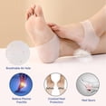 thumbnail image 4 of 2pair Silicone Socks, Full Foot Silicone Protective Cover Heel Dry Crack Protective Cover Anti-cracking Socks Case, 4 of 5