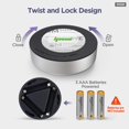 thumbnail image 5 of IPOW Paquete de 5 luces LED nocturnas inalámbricas con batería, lámpara táctil, luz de empuje adhesiva para armarios, mostradores o cuartos de servicio, luz táctil inalámbrica, batería no incluida., 5 of 5