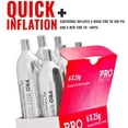 thumbnail image 5 of 25g Threaded CO2 Cartridges, 6 Pack- for CO2 Bike Tire Inflators with Threaded Connection - Quick Air Refill for High Volume Bicycle Tires - Cartridge for CO2 Pump - Road, Mountain or Fat Bikes, 5 of 7