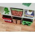 thumbnail image 5 of Minecraft 10-Inch Storage Bin Organizer Set | Creeper, TNT, Grass, Craft Table, 5 of 7