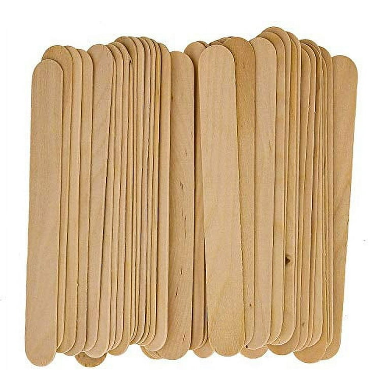 JJ Autumn Wooden Wax Sticks for Hair Removal | Popsicle Sticks for Waxing |  50 Pcs Large and 50 Pcs Small Wax Applicator Sticks for Soft and Hard Hair