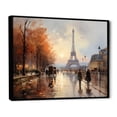 thumbnail image 2 of Designart "In 1920S French Paris painting II" Cityscapes Floater Framed Wall Decor, 2 of 7