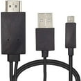 thumbnail image 3 of Micro USB cable 11pin Male To HDMI MHL Male 10 feet for HDMI image and audio display, 3 of 4