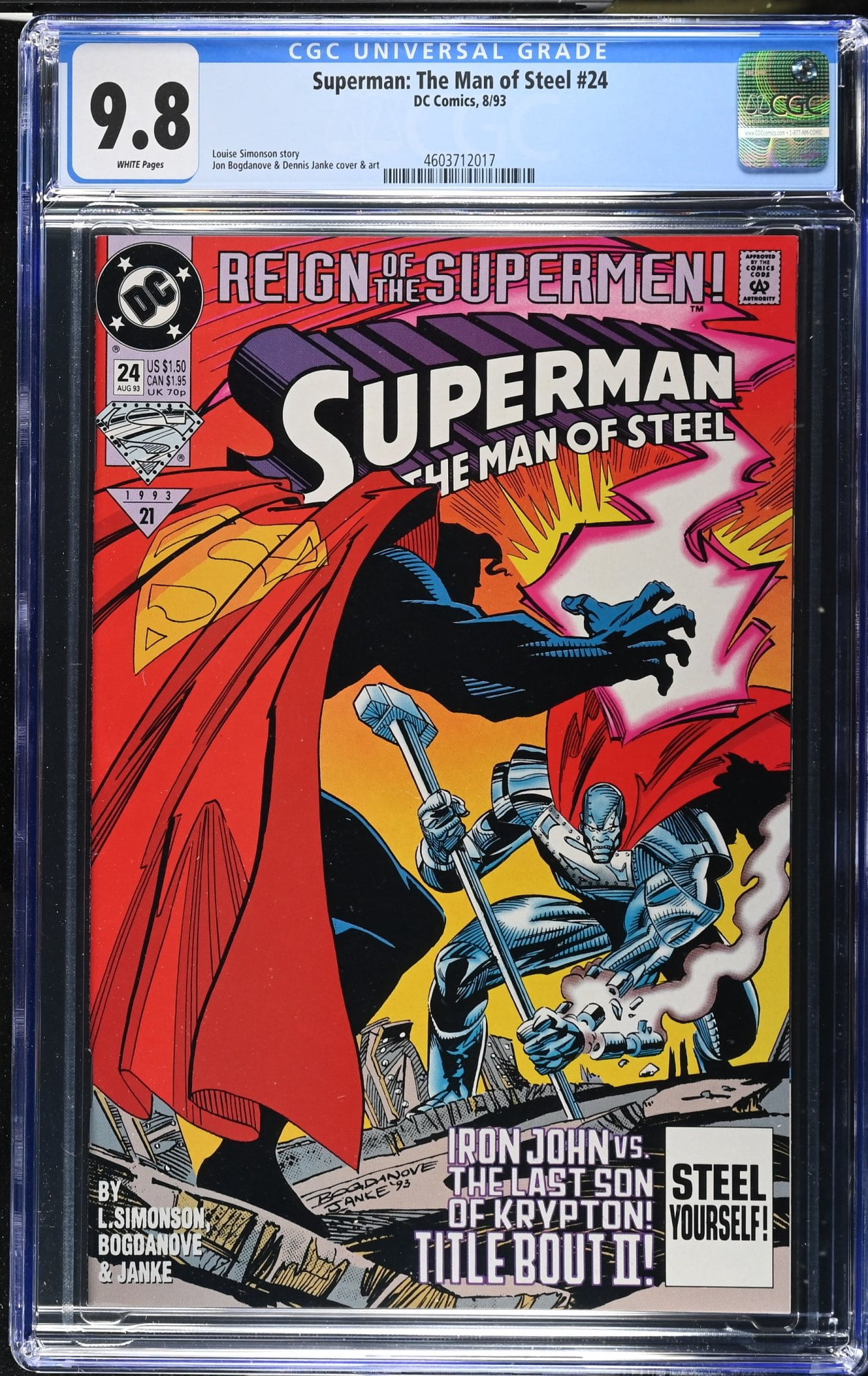 Cover of Superman: The Man of Steel #24