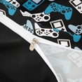 thumbnail image 4 of Erosebridal Boys Gamer Twin Bedding,Gamepad Young Man Video Games Duvet Cover Set For Classic Retro Gaming Lovers,Reversible Black 2pcs,No Comforter, 4 of 6