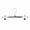 Black, variant on HaoXun Heavy Duty Stainless Steel Pants Hanger with Non-Slip Traceless Clips - Thickened Durable Multi-Functional Household Clothes Rack