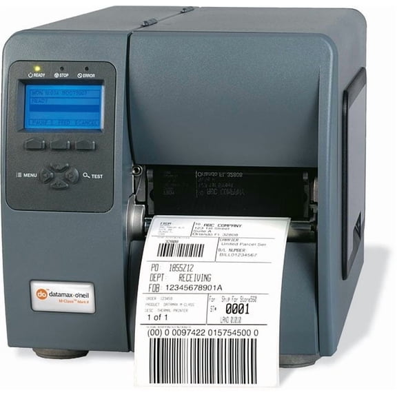 Restored Datamax-O’Neil I-Class I-4310 Mark II Barcode Printer (P/N: I13-00-48000007) – 4.10″ Print Width, 300 dpi, 10 ips, USB/Serial/Parallel, Cutter Included (Refurbished)