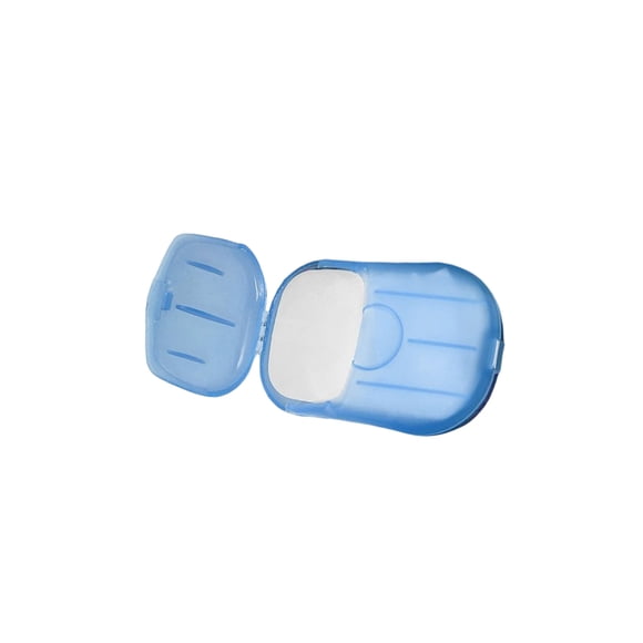 Qarigey 20 unids/caja de papel para lavar a mano, repuesto de Color sólido portátil, pícnic al aire libre, barbacoa, Camping, senderismo, accesorios Cuerpo del baño Azul Qarigey CE015681-04