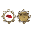 thumbnail image 1 of Rojo sombrero de Navidad abstracto origami Broche de flores, regalo de joyería para mujeres y niñas Unbranded M, 1 of 3