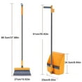 thumbnail image 2 of 1PC Broom+1PC Dustpan+1PC Wiper With Dustpan Combo Set And Dustpan Set For Home Office Stand Up Floor Squeegee And Dustpan With Long Handle For Kitchen Room Hall Floor Cleaning, 2 of 8