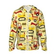 thumbnail image 2 of Uemuo Funny Construction Vehicles Pattern Women's Full Zip UPF 50+ Sun Protection Hoodie Jacket Long Sleeve Sun Shirt Hiking Outdoor Performance with Pockets-Medium, 2 of 9