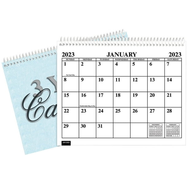 3 Year Memo Calendar Planner, Monthly Schedule Organizer, 8 ½” x 11