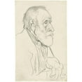 thumbnail image 3 of Richard Nicolaüs Roland Holst 17x24 Black Modern Framed Museum Art Print Titled - Head of an Old Man, from Opzij (1905), 3 of 5