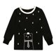 thumbnail image 2 of Pijamas Para Niños Pequeños, Niños Recién Nacidos, Bebé, Niño, Niña, Estampado De Conejo, Tops, Pantalones, Conjuntos De Pijama De 2 Piezas, Conjunto Negro Odeerbi LM103-3314, 2 of 6