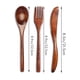 thumbnail image 5 of Juego de Cubiertos de Cuchillo de Tenedor de Cuchara de Madera de 30 Piezas, Juego de Utensilios de Cena de Madera, Juego de Cubiertos de Vajilla de Cocina de Madera, 5 of 5