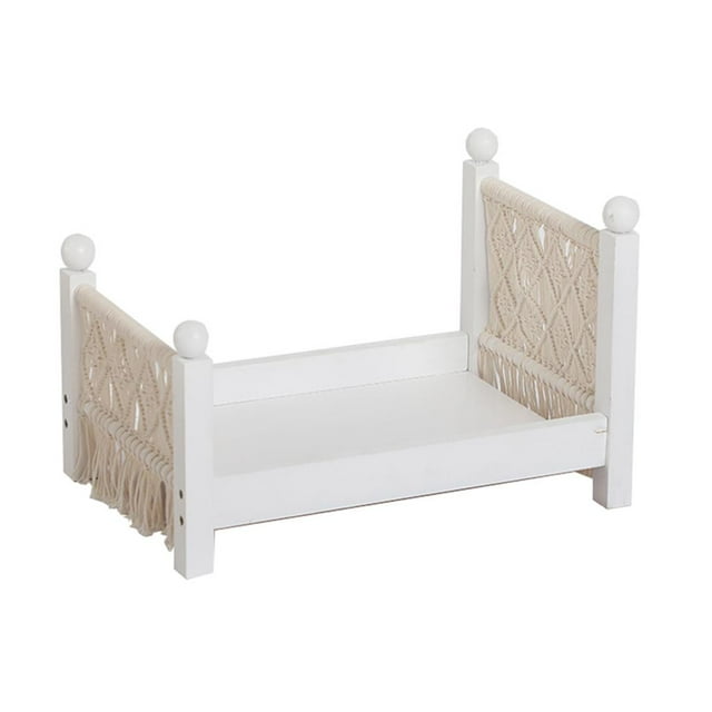 Accesorios de fotografía de bebé recién nacido cuna de bebé sesión de fotografía desmontable Mini cama muñeca cama para Home Accs