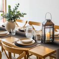 thumbnail image 6 of Brown Black Ombre Round 13 Inch Placemats Set of 6, Modern Gradient Abstract Art HeatResistant Non Slip Place Mats for Dining Table, Wipeable Braided Kitchen Table Mats for Housewarming, 6 of 9