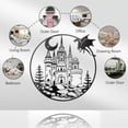 thumbnail image 5 of Metal Castle Dragon Wall Art Decor Iron Castle Dragon Wall Hanging Decor for Home Decoration Modern Castle Dragon Pattern Arts Wall Decor Signs for Front Porch 30x30cm Castle Dragon DIY, 5 of 7