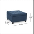 thumbnail image 3 of Upholstered Rectangle Storage Ottoman, 3 of 6