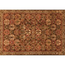 Ahgly Company Indoor Rectangle Persian Orange Traditional Area Rugs, 5' x 7'