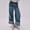Dark Blue, variant on Barrel Jeans For Women Mid Rise Heart Printed Denim Ankle Pants Vintage Baggy Boyfriend Jeans Women's Wide Leg Pants Blue L