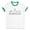 White/Kelly Green, variant on Skyline Morocco Ringer Tee Shirt Unisex Large White/Black