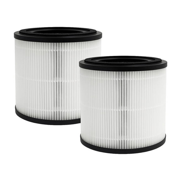 3-in-1 True HEPA Activated Carbon Filter Replacement Compatible with Bissell MYair Pro Air Purifier 3139A Hub 2905A Part 3069 3389. Size 6.1" x 6.1" x 6". 2 Packs