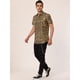 thumbnail image 4 of Lars Amadeus Camisas con estampado de leopardo pahombre, mangas cortas con botones, camisas con estampado de guepardo animal vintage Amarillo XL, 4 of 6